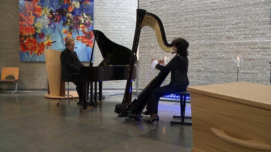 Live uitvaartmuziek piano en harp ver